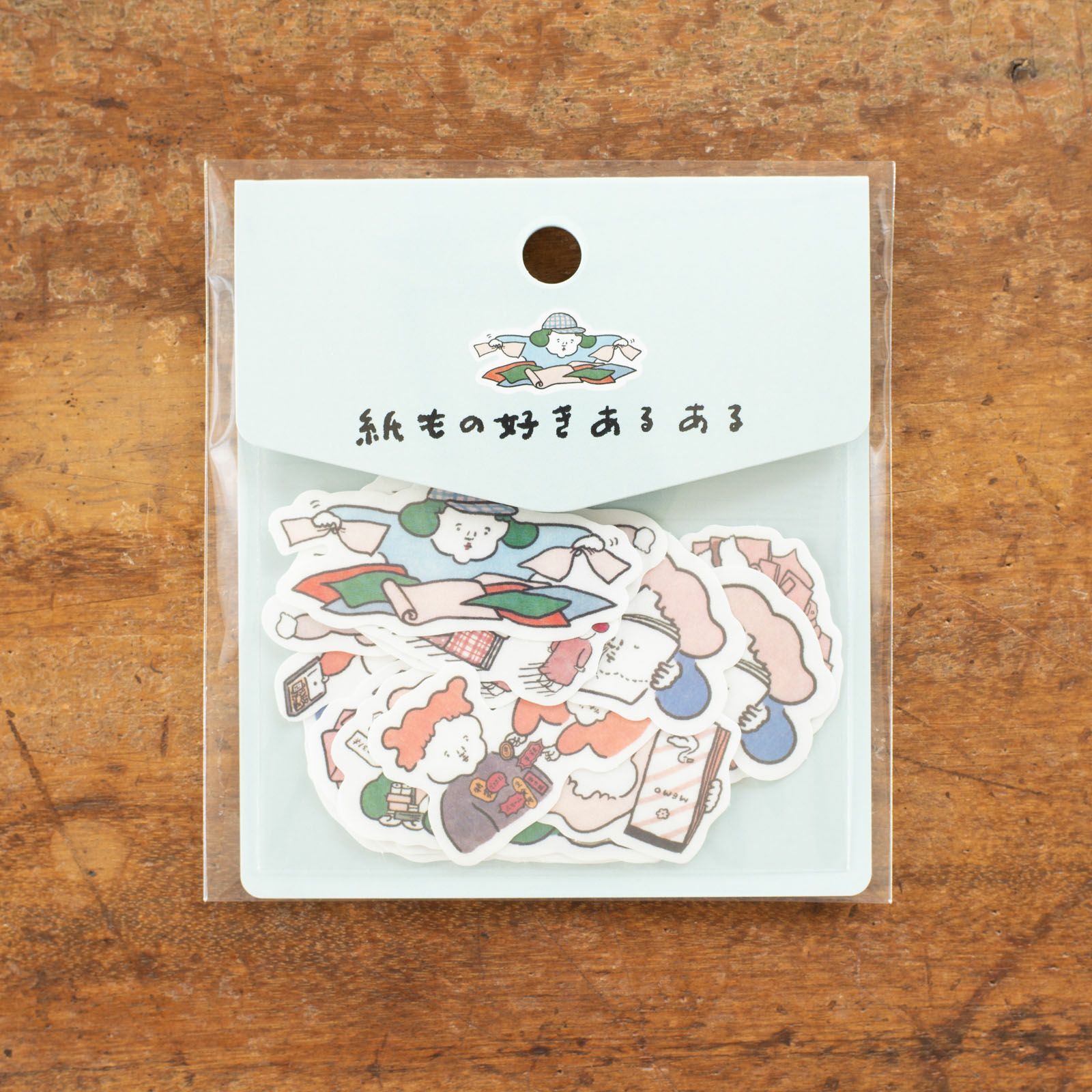 ナガキパーマ｜紙控日常｜和紙貼紙包 / 手紙社 / JAPAN