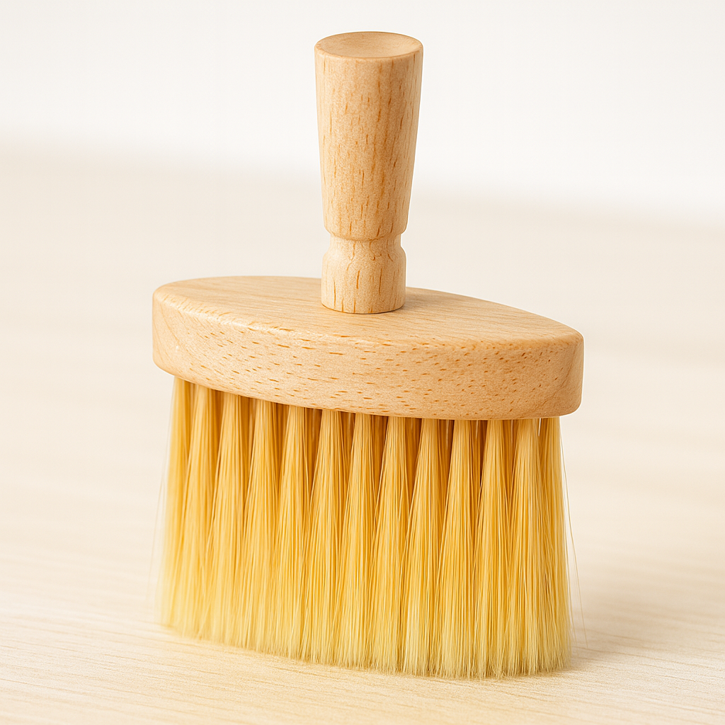 【綠印生活】縫隙清潔刷 - 橡膠木原色