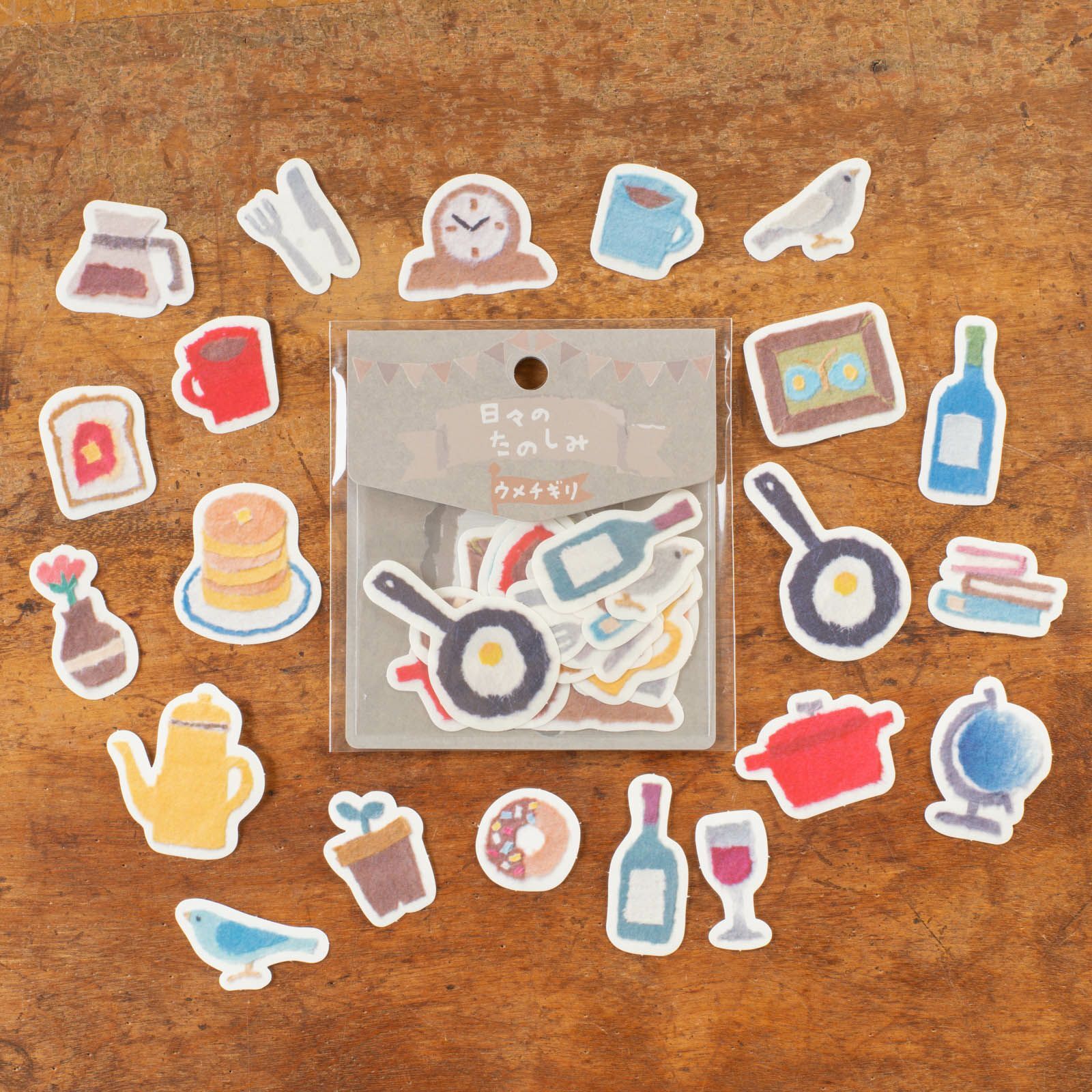 ウメチギリ｜每日的小樂趣｜和紙貼紙包 / 手紙社 / JAPAN