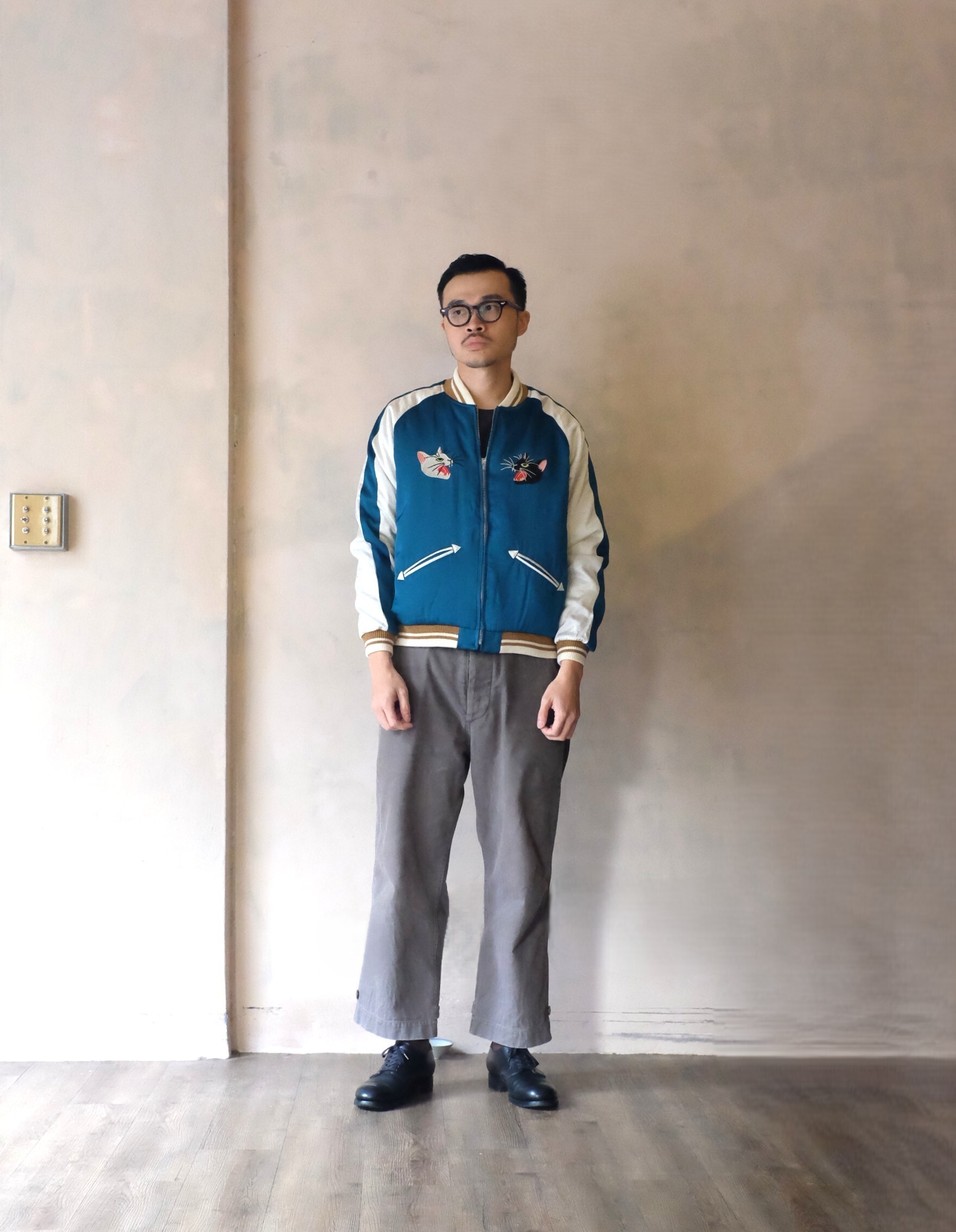 HOUSTON  SOUVENIR JACKET (CAT) / TURQUOISE