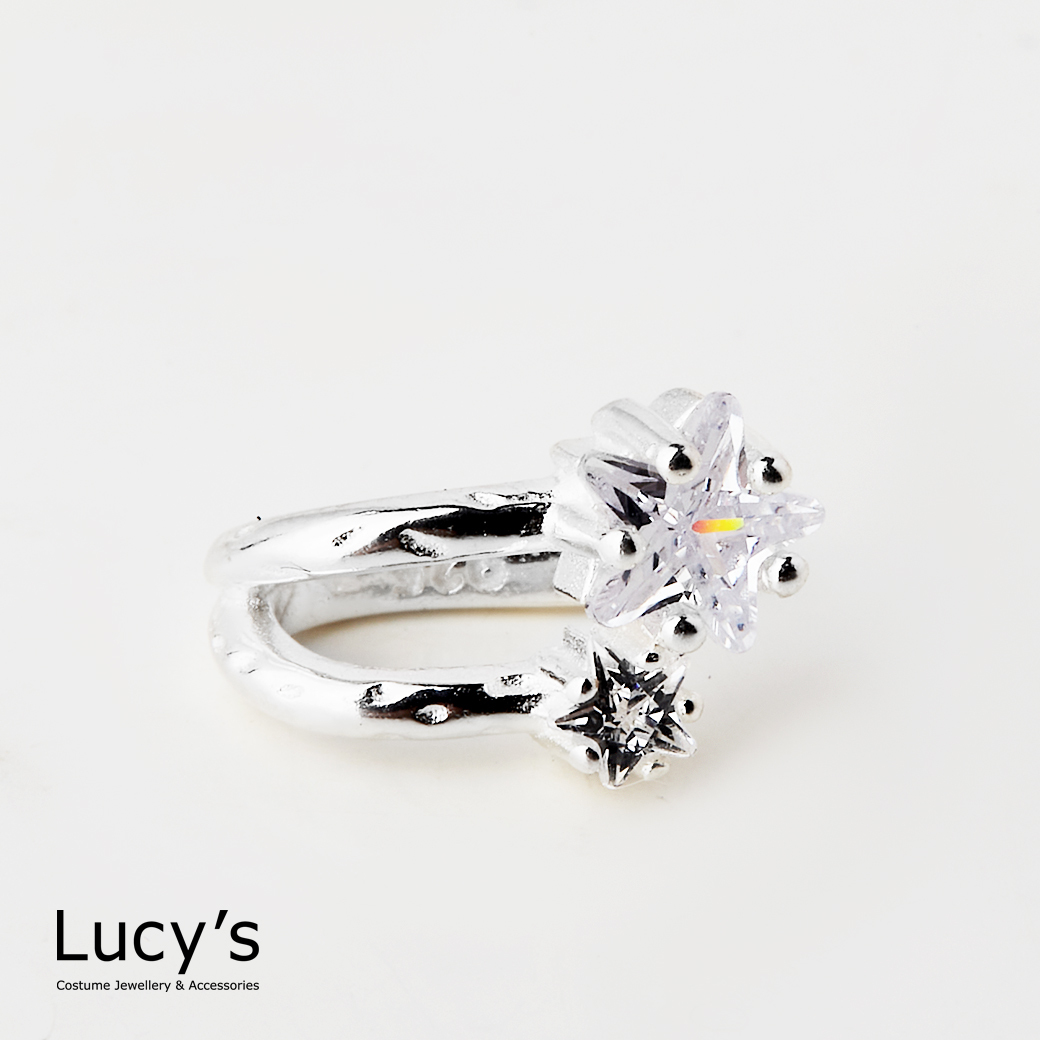 925純銀 閃耀星星 耳骨夾 (120462)