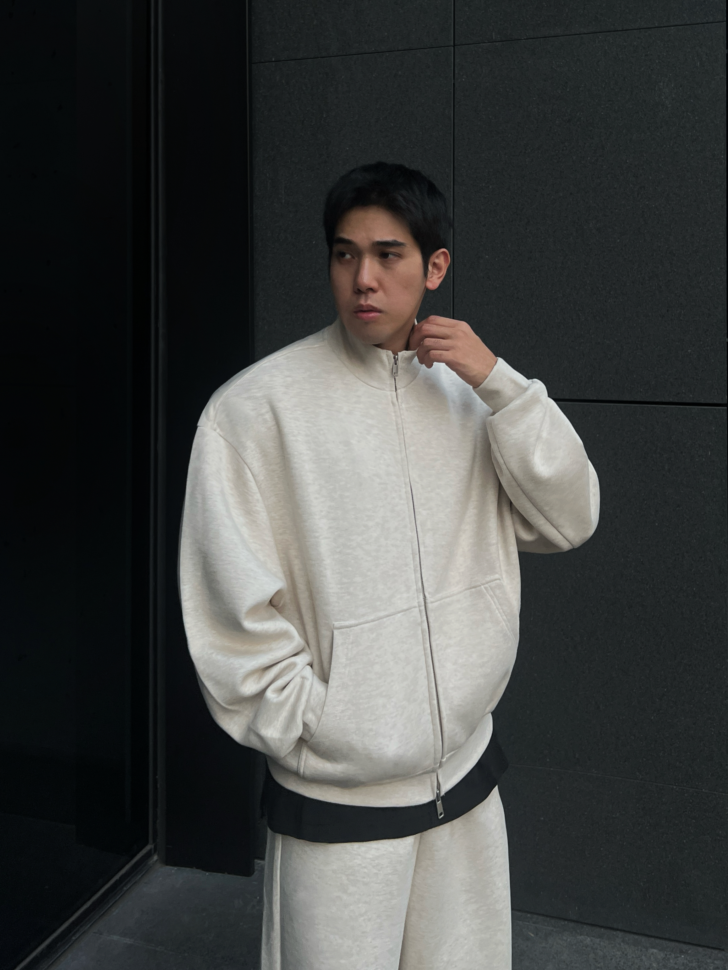 [1atm] 太空棉-微領外套