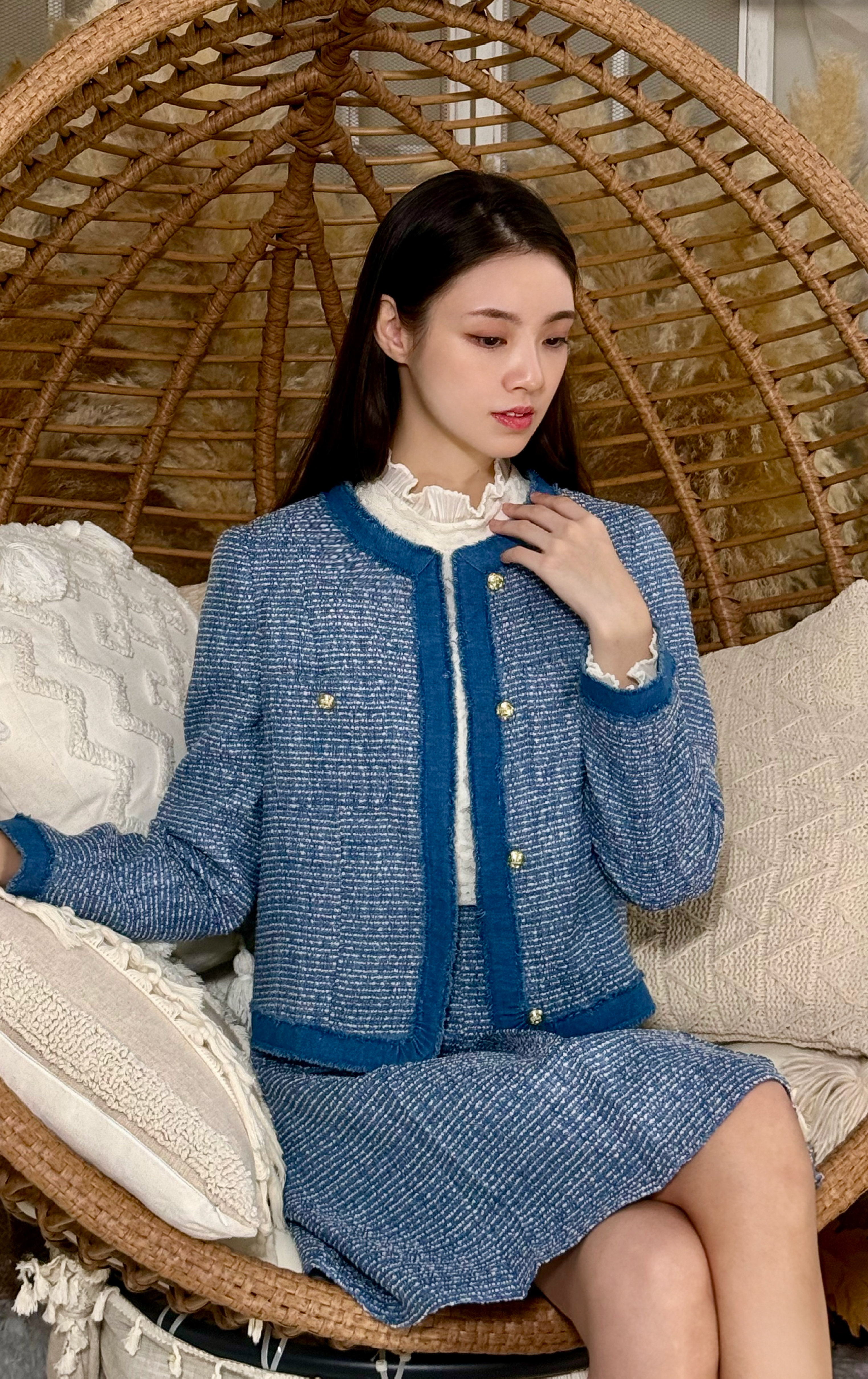 Button-down Contrast-colour Jacket JK0927