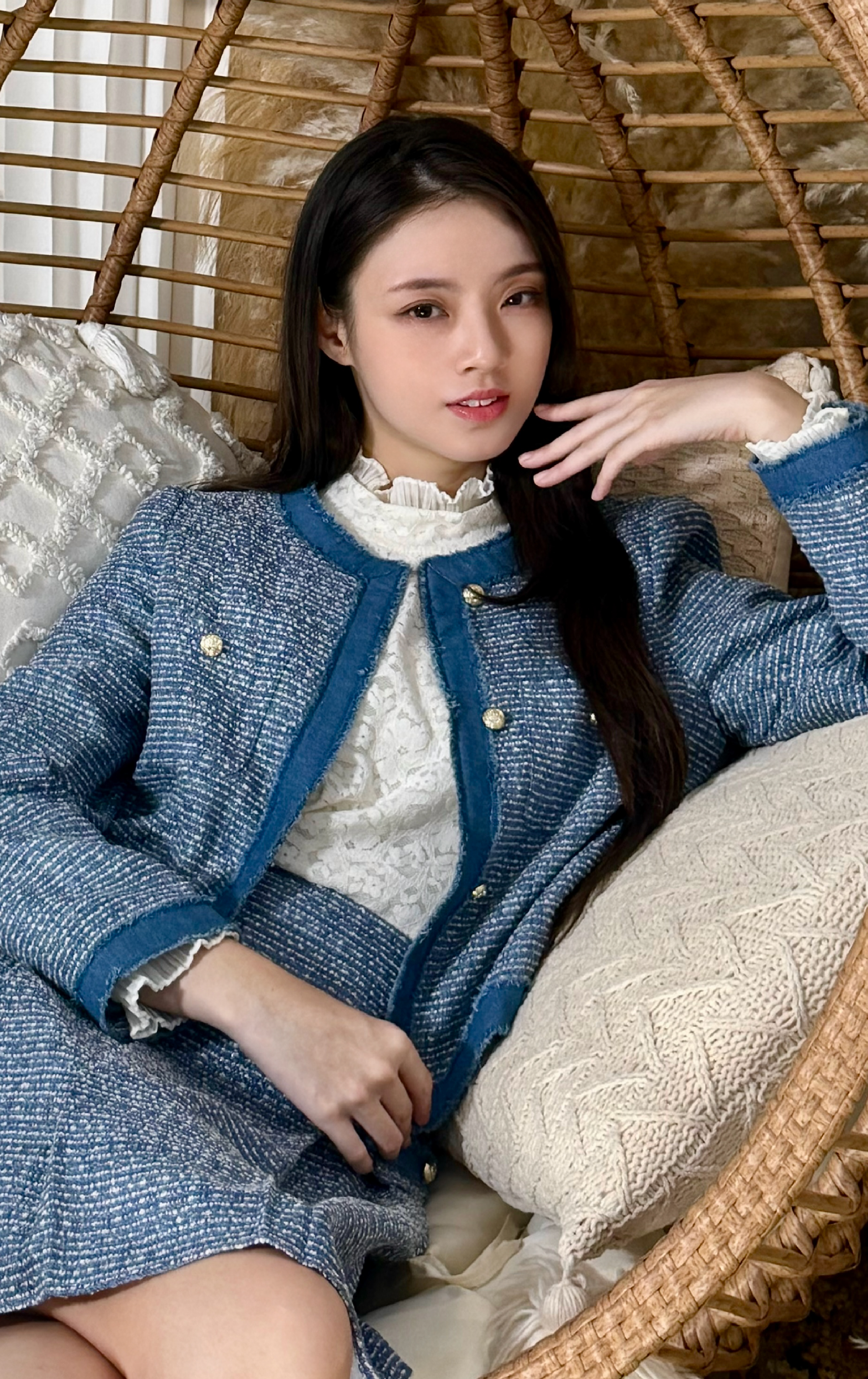 Button-down Contrast-colour Jacket JK0927