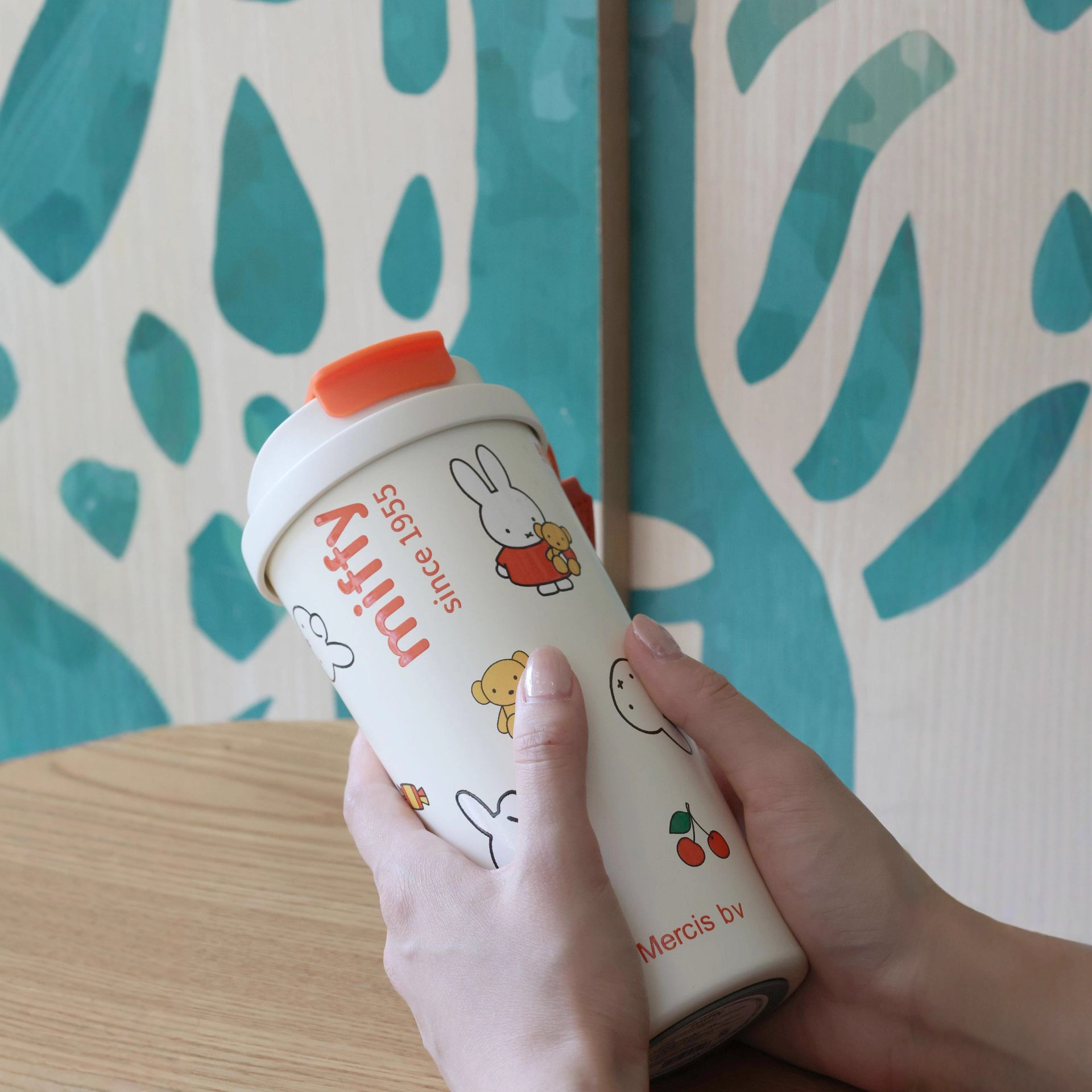 【Miffy】 米菲兔不鏽鋼附吸管隨行保溫杯500ml