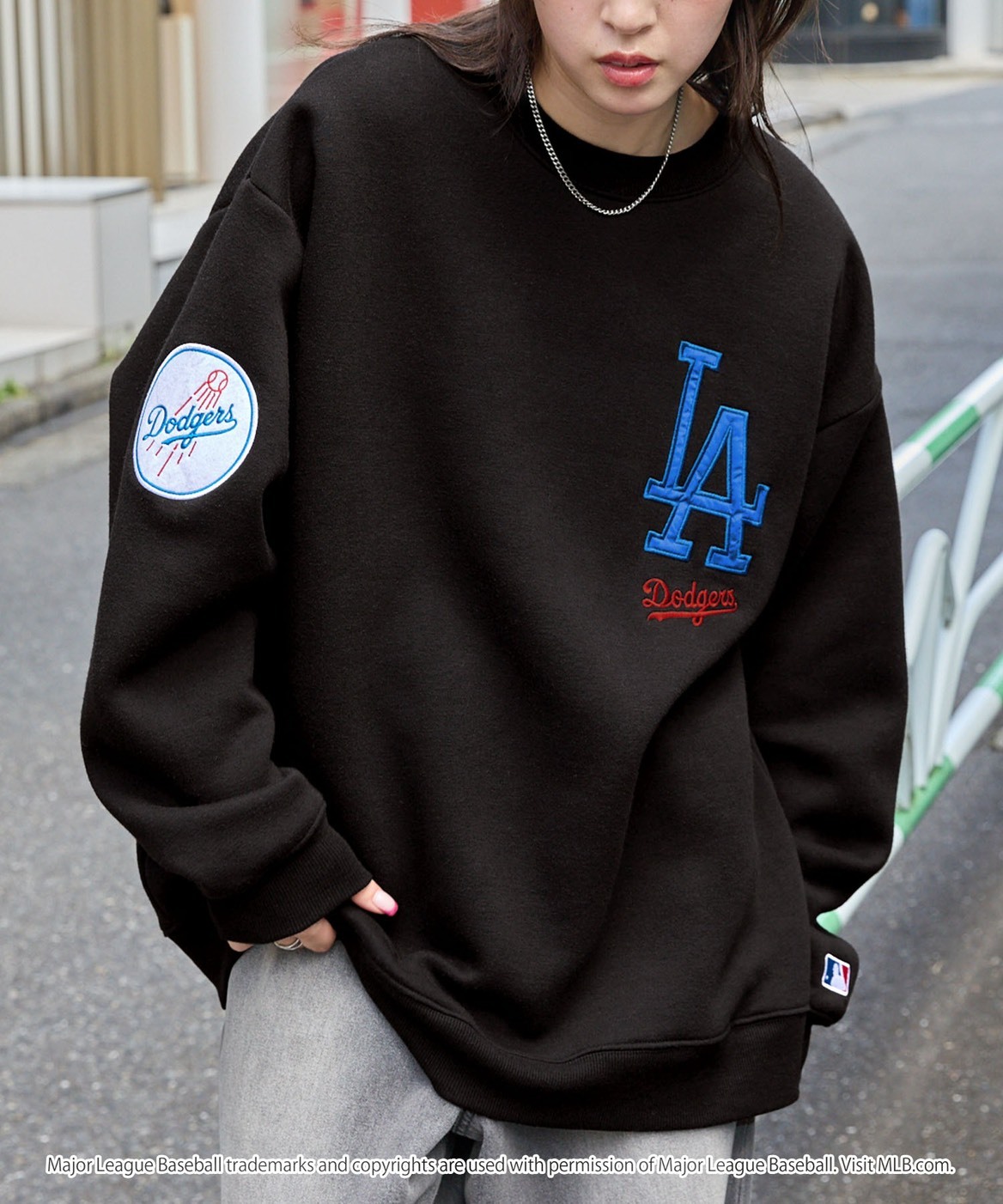 <球迷必入>日本 MLB 美國職棒大聯盟 刺繡 圓領 寬鬆 大學T 7色