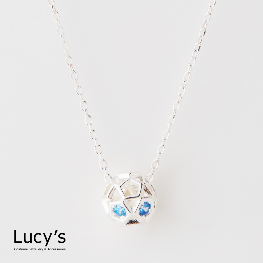 925純銀 微光鏤空球 項鍊 (二色) (124312/124313)