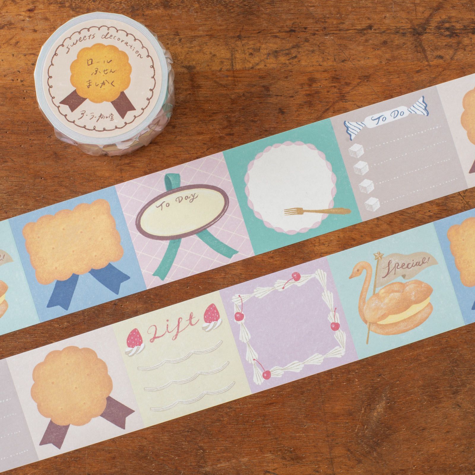 方形 捲式便利貼 | ア・ラ・カル堂「sweet decoration」/ 手紙社 / JAPAN