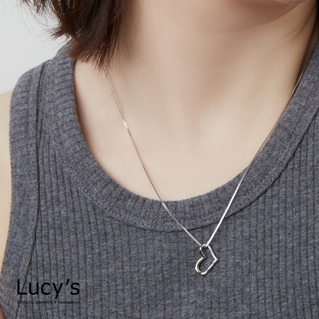925純銀 掛心 項鍊 (124396)