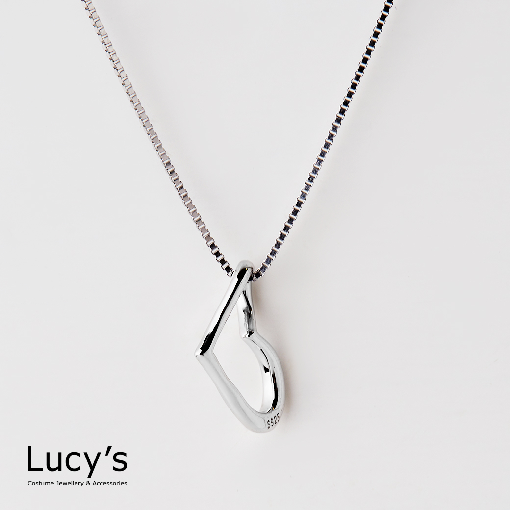 925純銀 掛心 項鍊 (124396)