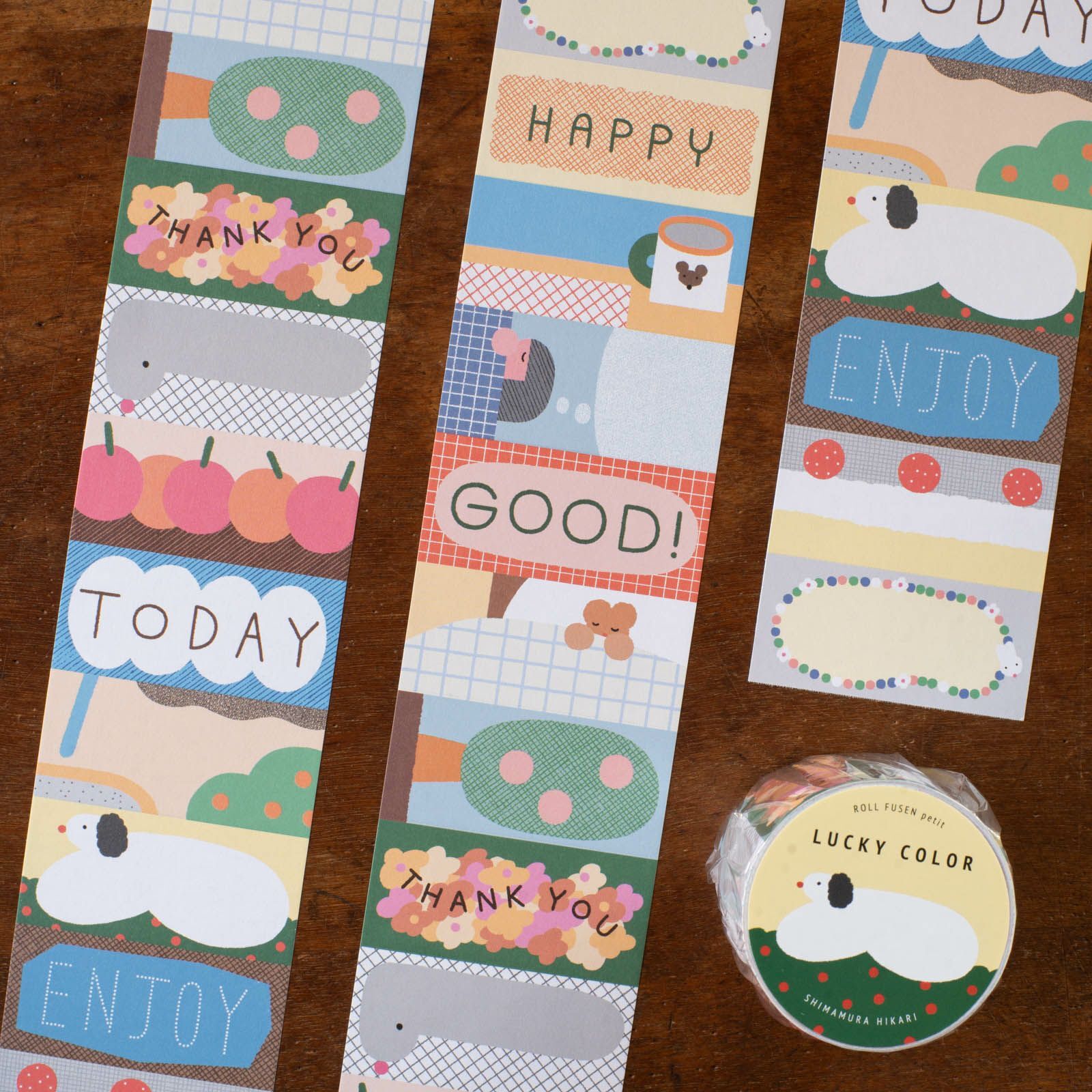 しまむらひかり｜petit 捲式便利貼「LUCKY COLOR」/ 手紙社 / JAPAN