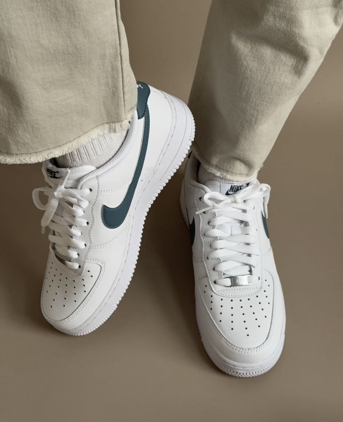 《台灣現貨》NIKE AIR FORCE 1 07 AF1 白藍 深藍勾 板鞋 FJ4146119