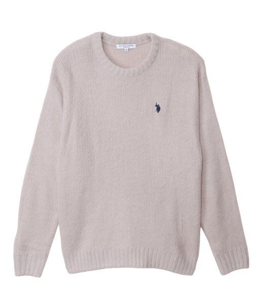 預購┃U.S. POLO ASSN. 刺繡 圓領 長袖 針織衫 毛衣