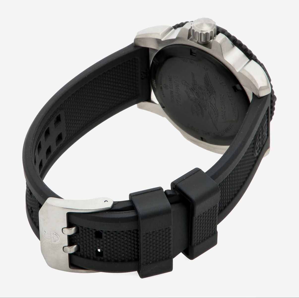 英國代購 (獨立訂單)-LUMINOX Black & Silver Tone Analogue&nbsp;Watch Swiss Made