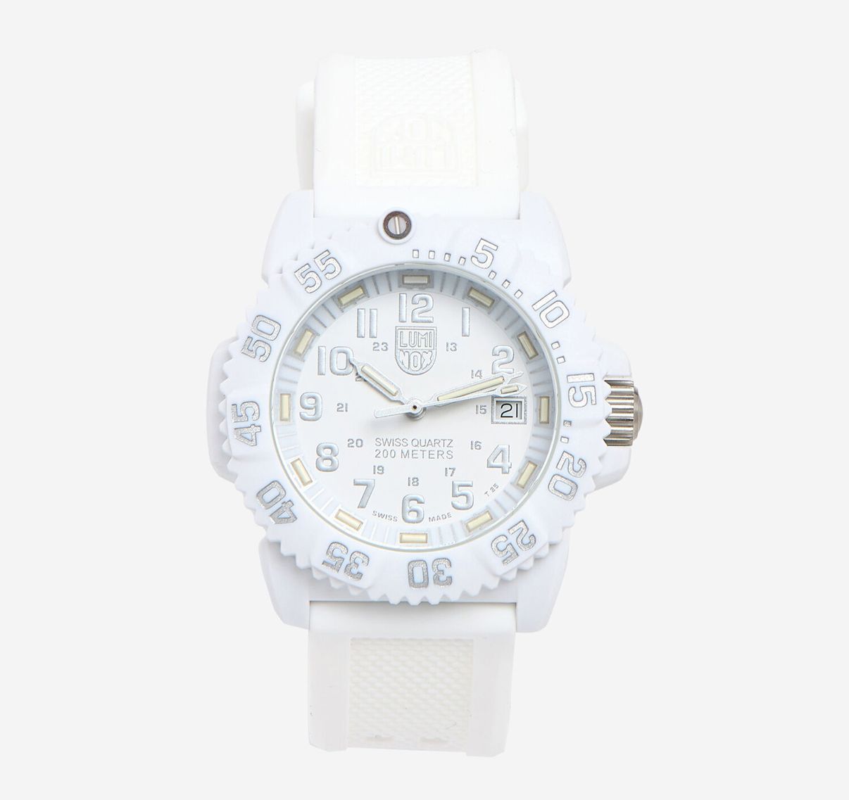 英國代購 (獨立訂單)-LUMINOX White Carbonox Analogue&nbsp;Watch swiss Made