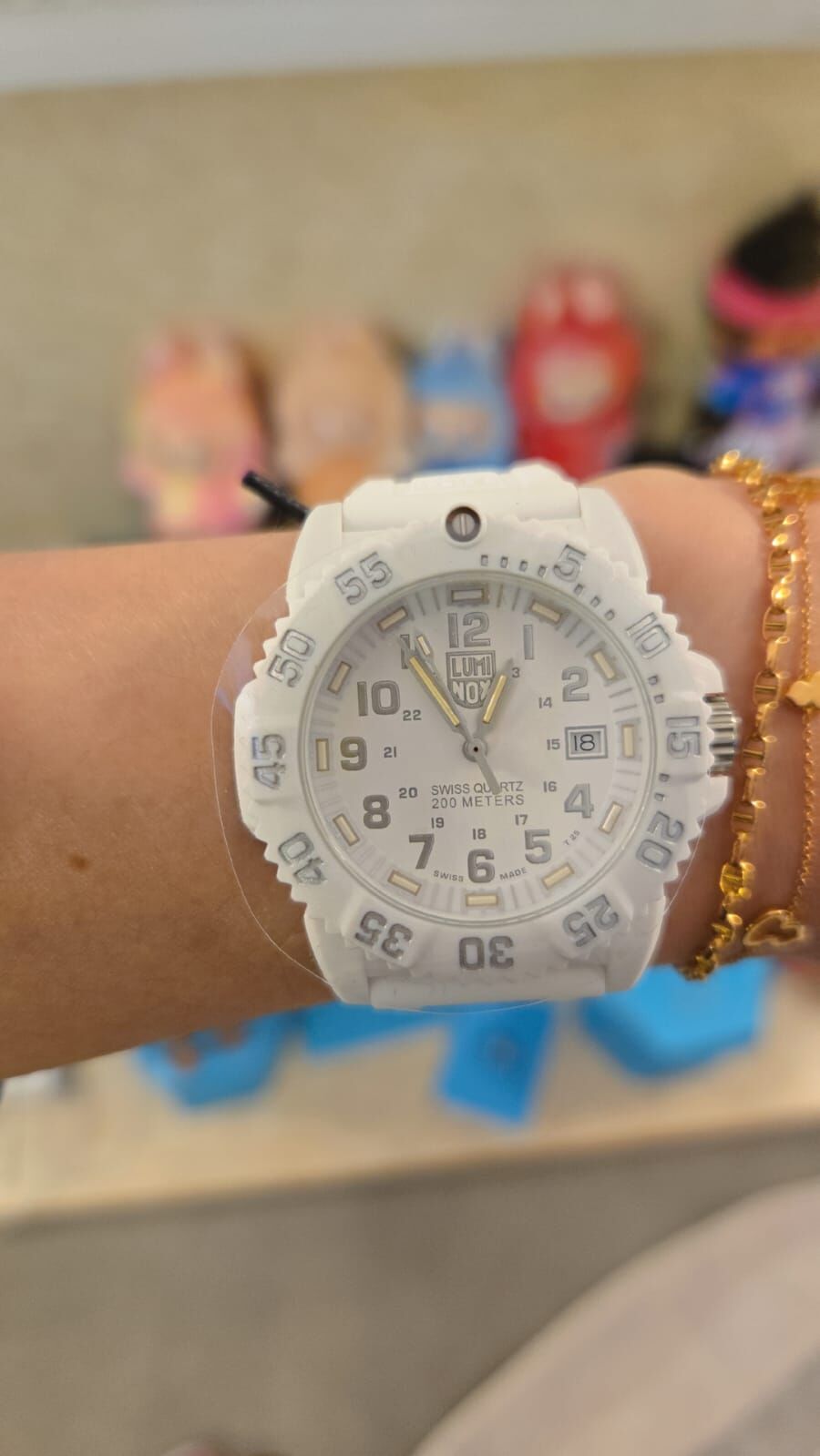 英國代購 (獨立訂單)-LUMINOX White Carbonox Analogue&nbsp;Watch swiss Made