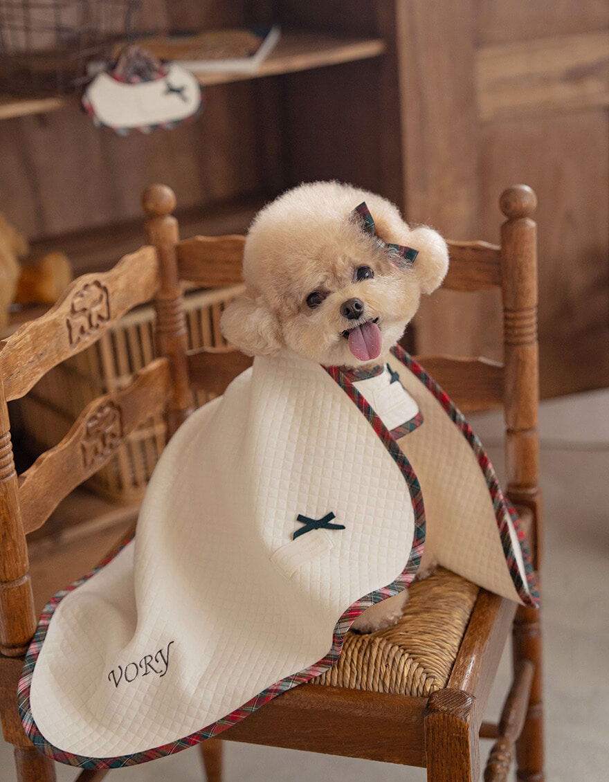 OPAAAP x OWWW Studio 有機棉縫絎格紋滾邊小毯