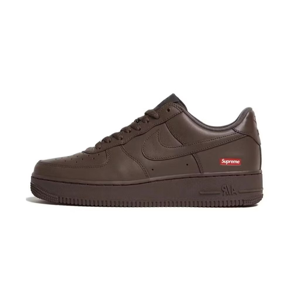 <連線代購商品> Supreme x Nike Air Force 1 深棕 聯名款CU9225-200