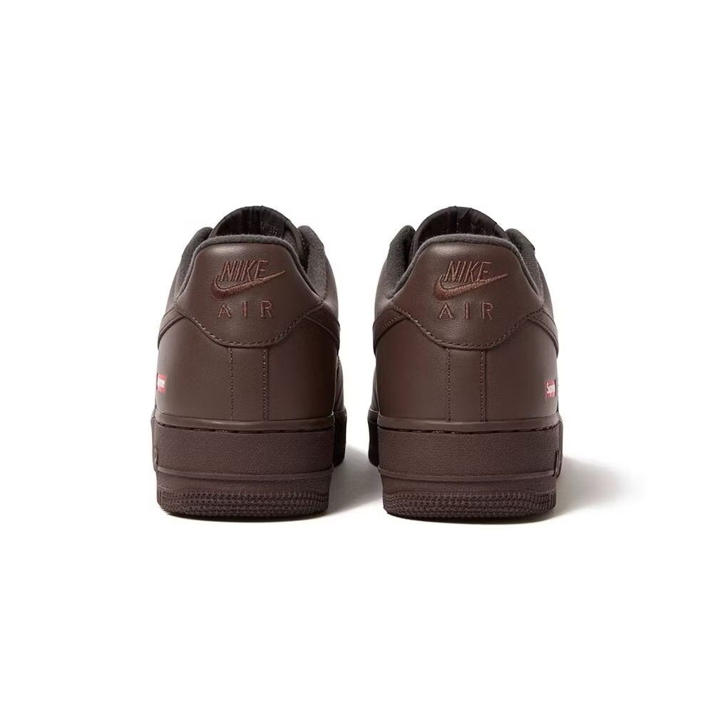 <連線代購商品> Supreme x Nike Air Force 1 深棕 聯名款CU9225-200