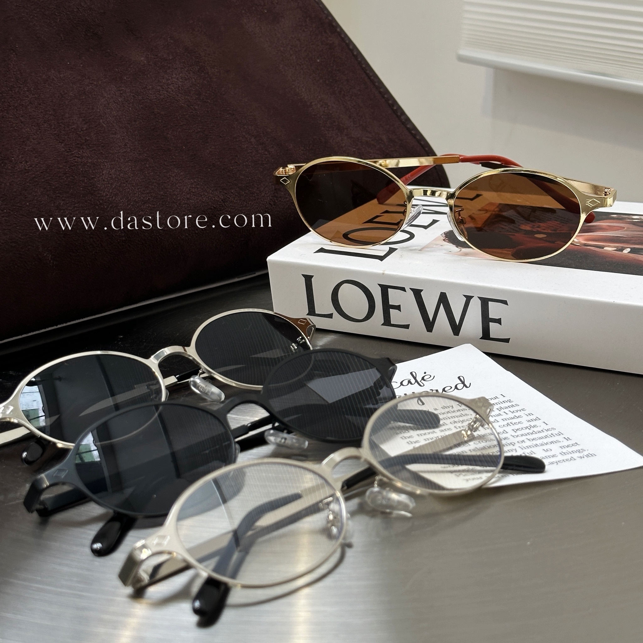 09591菱格紋金屬墨鏡/兩款