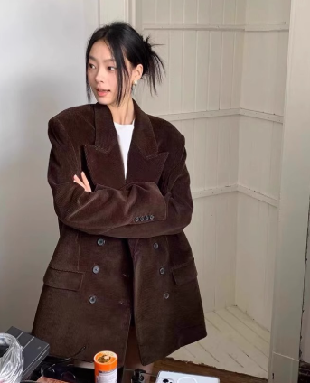 ᴷᴼᴿᴱᴬ 正韓🇰🇷柔軟溫潤質感傭懶休閒微寬鬆外套