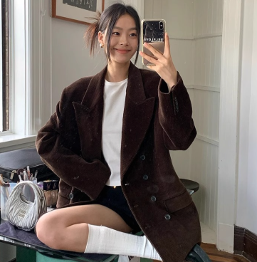 ᴷᴼᴿᴱᴬ 正韓🇰🇷柔軟溫潤質感傭懶休閒微寬鬆外套