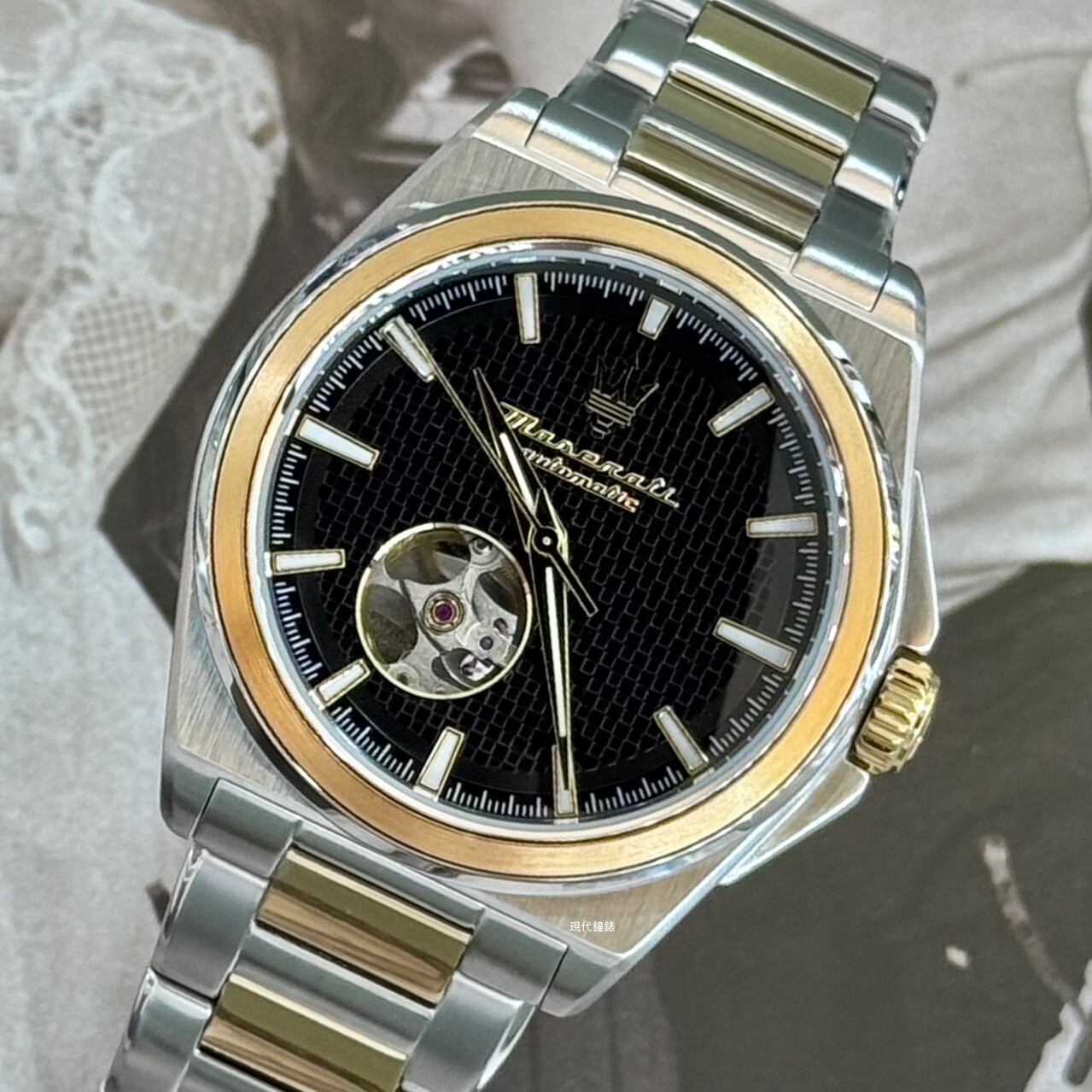 【Maserati 瑪莎拉蒂】Velocità系列 鏤空機械錶R8823152001 41mm 現代鐘錶