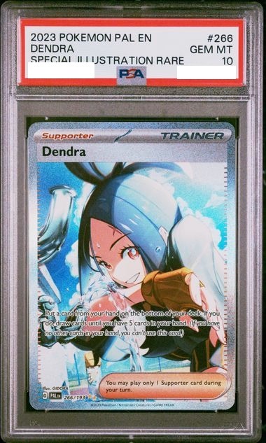 [PSA 10] 2023 POKEMON PAL EN-PALDEA EVOLVED #266 DENDRA SPECIAL ILLUSTRATION RARE