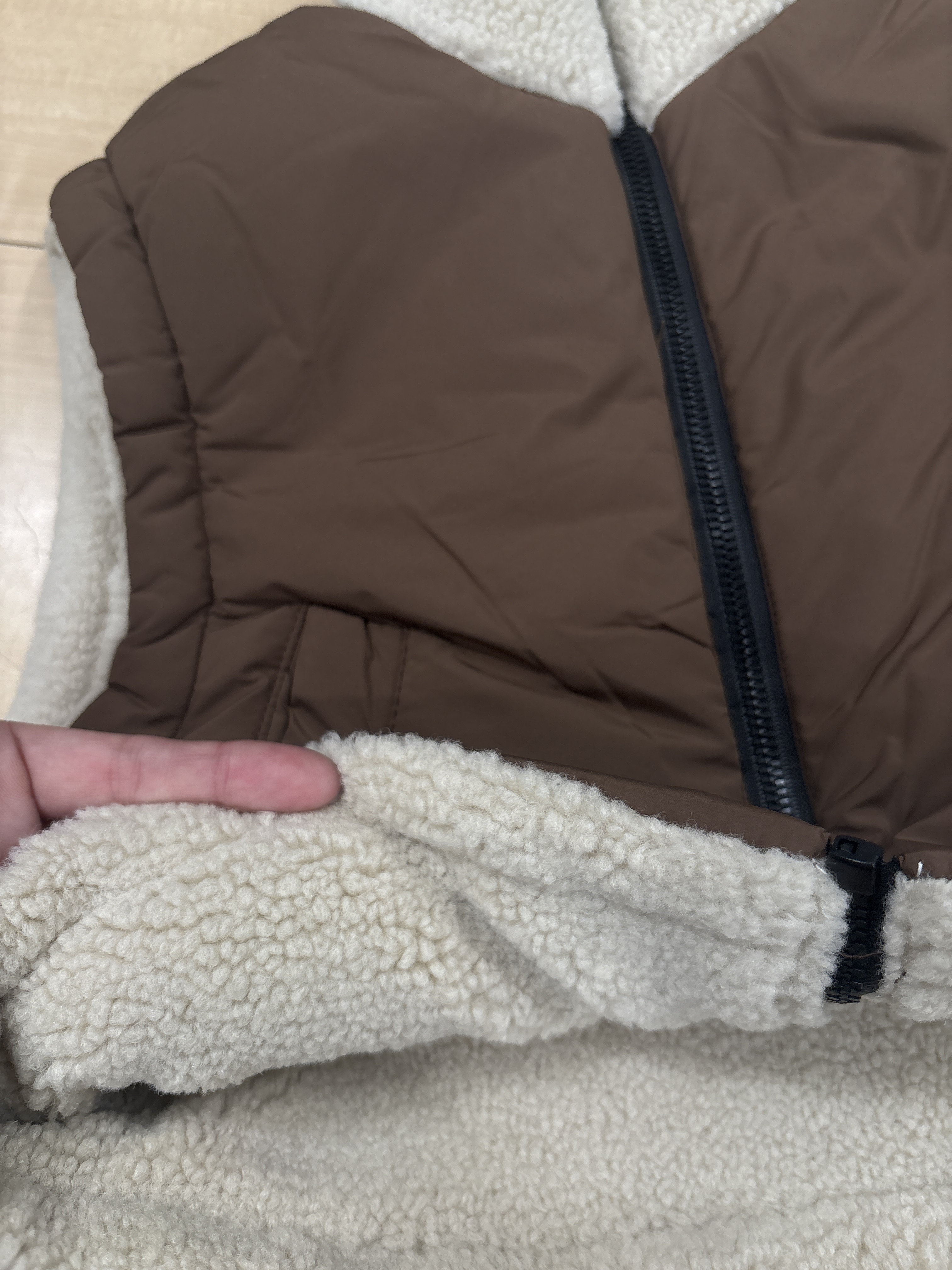 A03296鋪棉羊羔絨背心