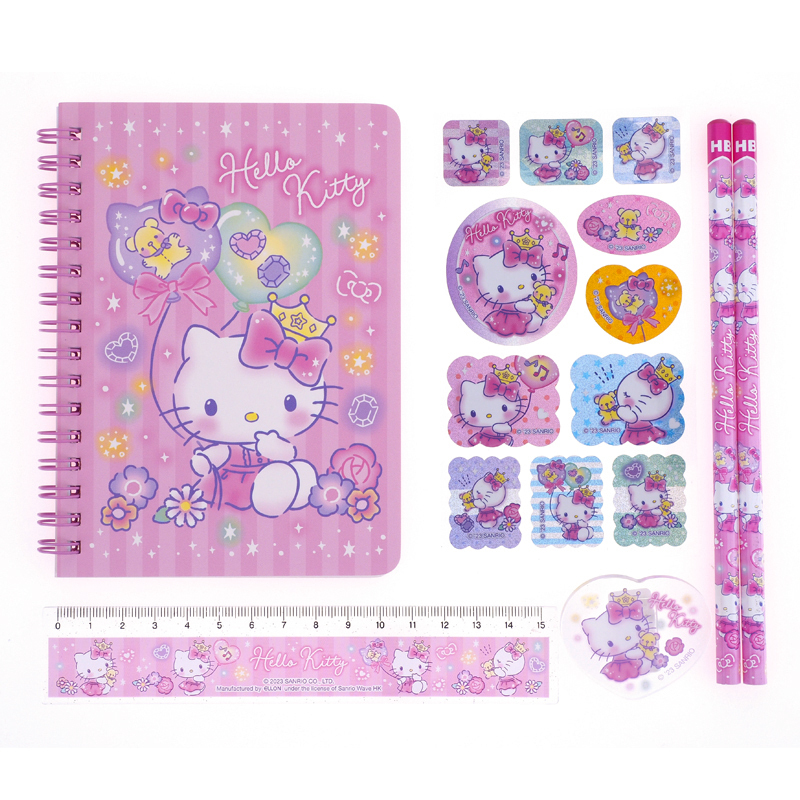 Hello Kitty 手挽盒文具套裝 9-8222-1