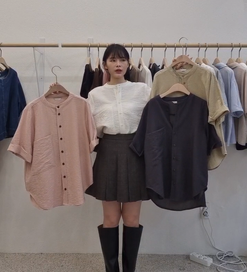 FP5104 立領開釦襯衫