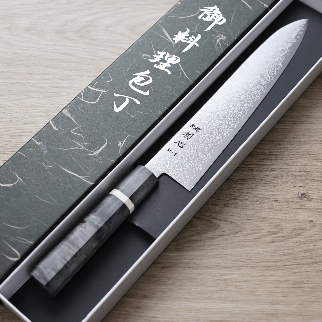 初心 細冰 牛刀 240mm SG2鋼 大馬士革