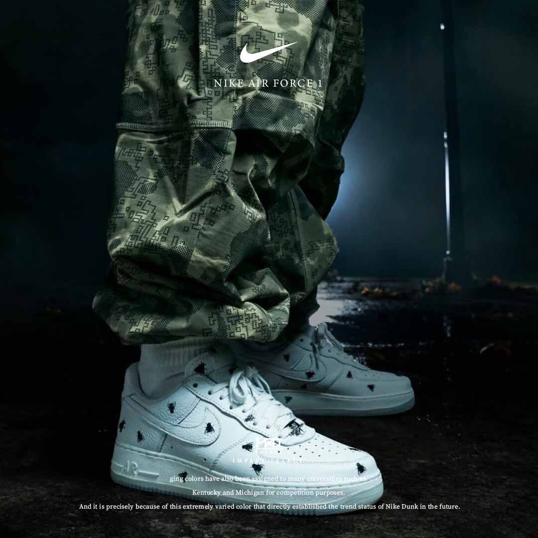 Nike Air Force 1 2025萬聖節限定 滿版蒼蠅 冰底 IM3081-100