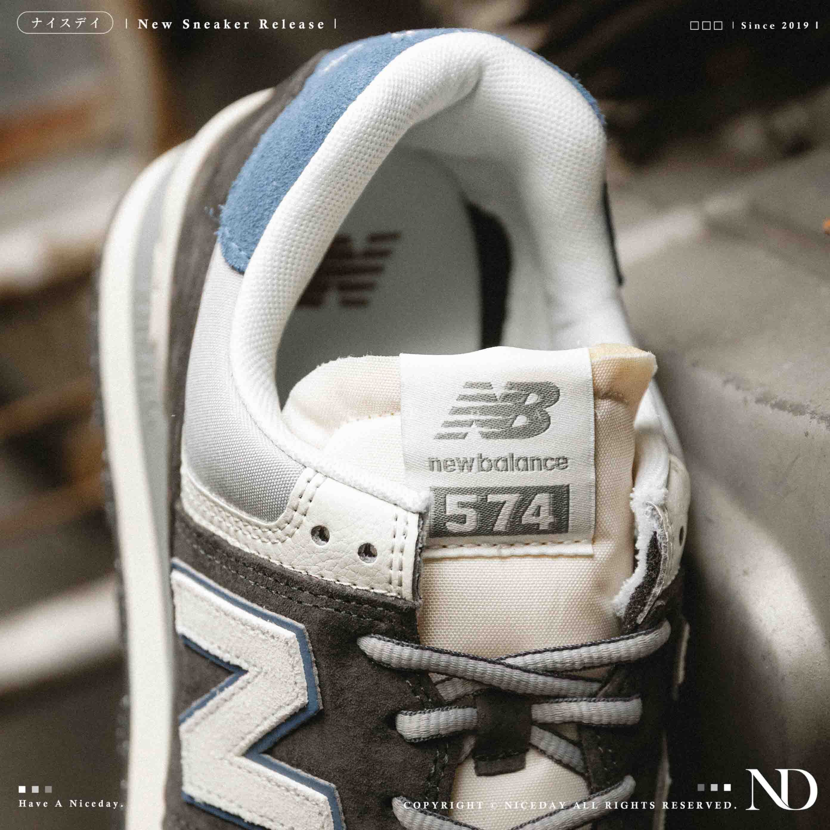 NICEDAY 現貨 New Balance 574 灰黑藍 灰 鐵灰 中性灰 灰藍 海軍藍 男女鞋 麂皮 復古 U574NVE