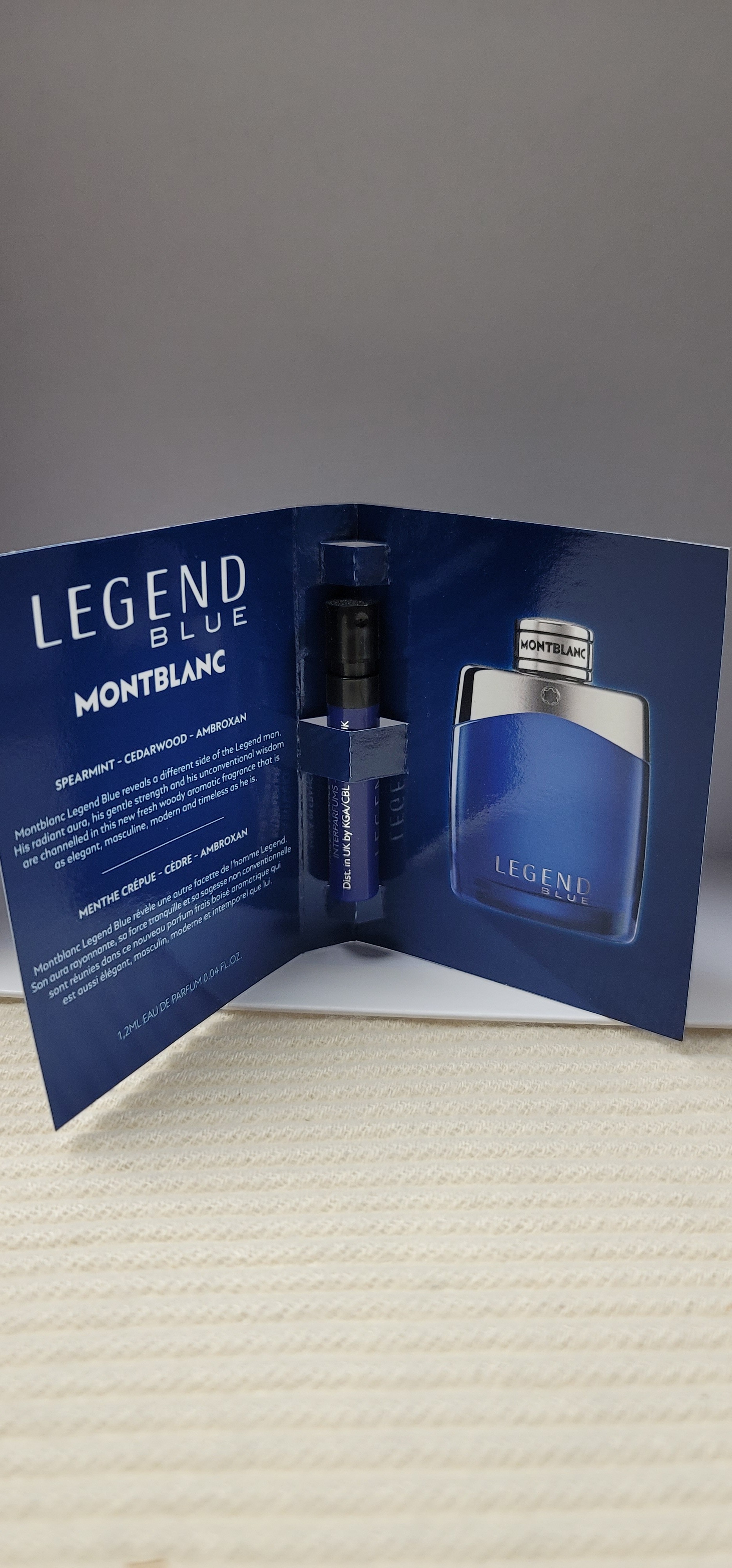 CF1813  MONTBL ANC  LEGEND BLUE EDP 2ml    $29/1  $75/3