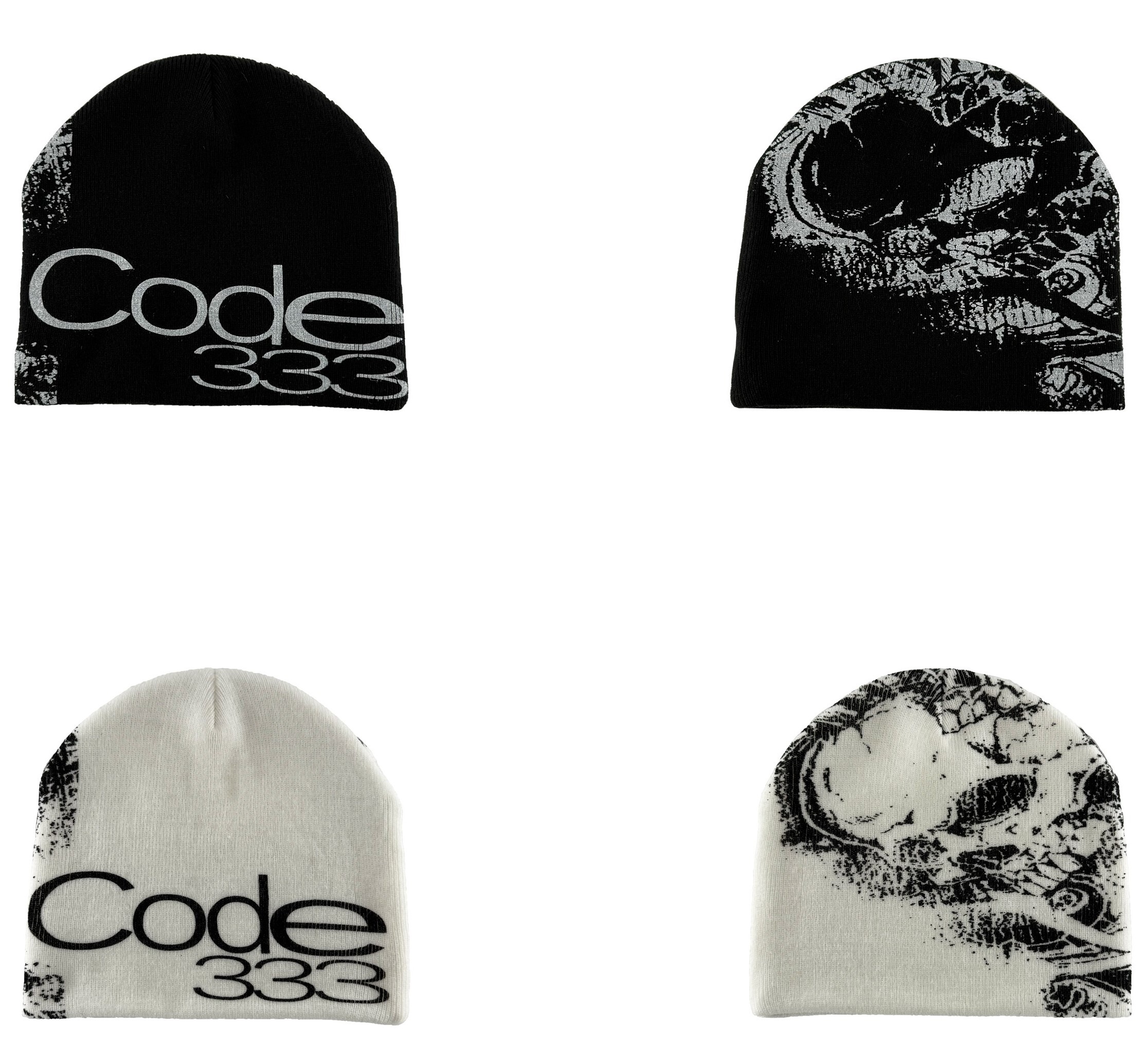 PCCVISION 3MAN0N CODE333雙色骷髏印花 冷帽