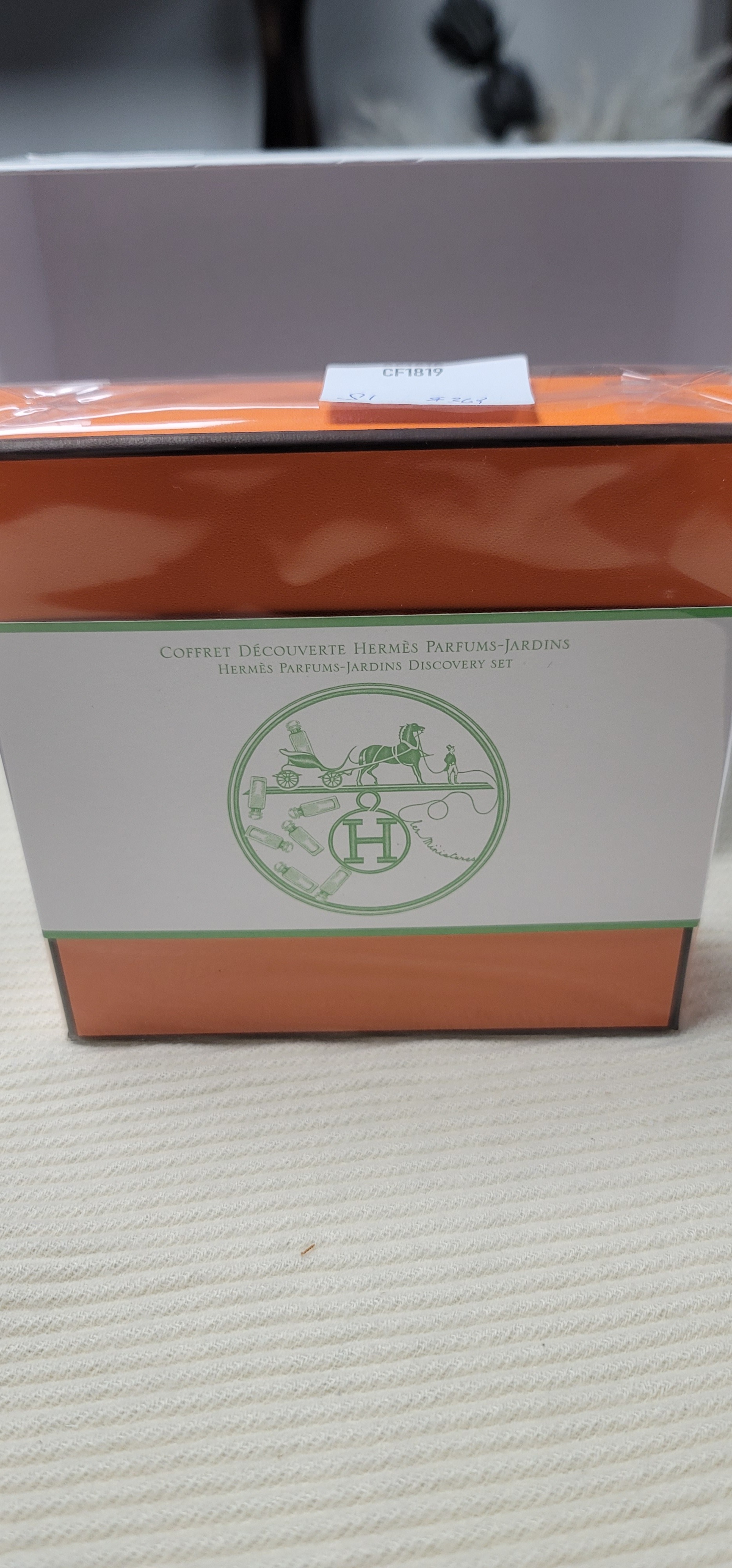 CF1819  Hermes Jardins Discovery Gift Box Set EDT 7.5ml*4 (Cythere/Monsieur Li/Sur Le Nil/La Lagune)
