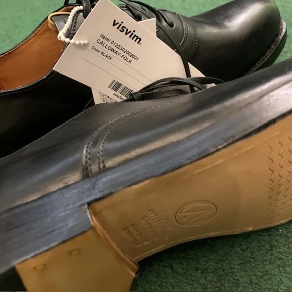 【29センチ　箱あり】visvim　CALLOWAY-FOLK Visvim - Calloway-Folk Suede Derby Shoes - Neutrals Visvim