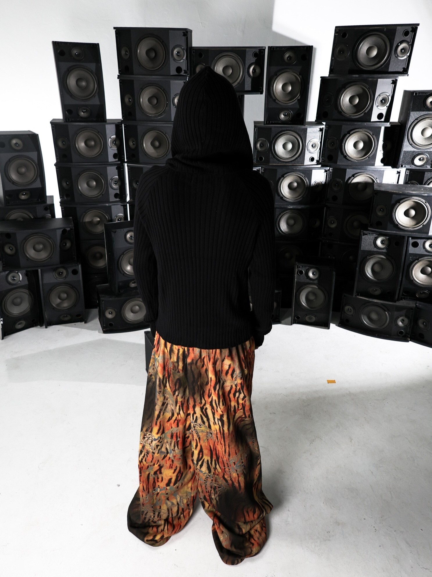 PCCVISION 3MAN0N 針織彈性 修身連帽 罩衫 外套