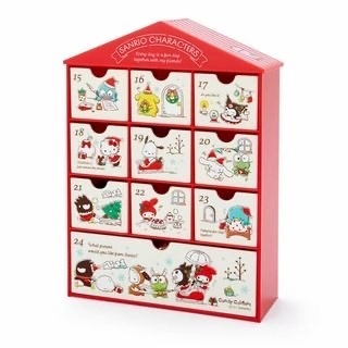 日本 Sanrio 聖誕倒數屋型儲物小櫃桶