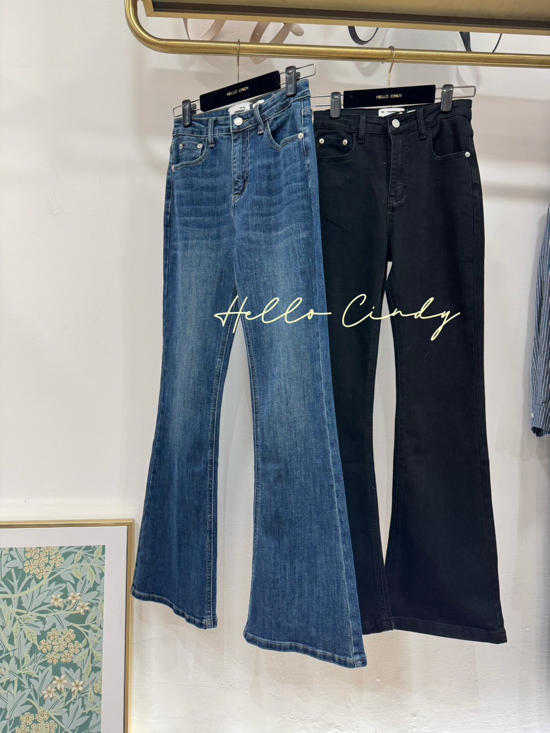 B10088 -Cindy大推員購自留款～超顯瘦又好穿的微喇叭牛仔褲