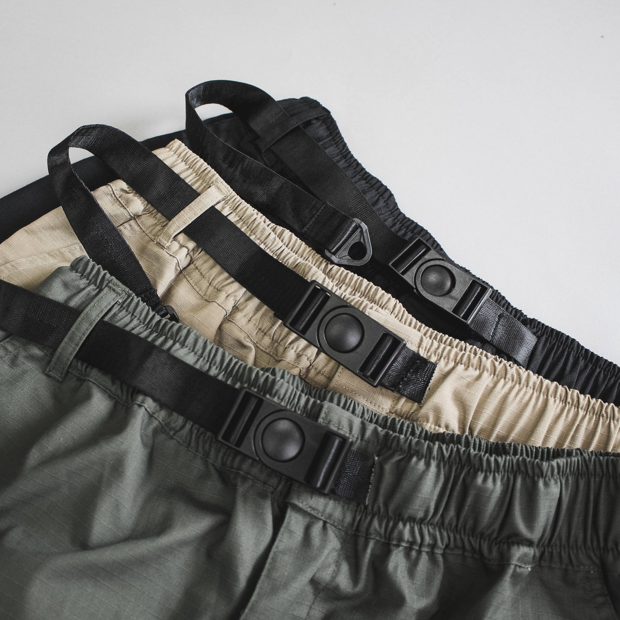 《台灣現貨》012｜抗撕裂腰帶工裝長褲｜黑色/軍綠/卡其