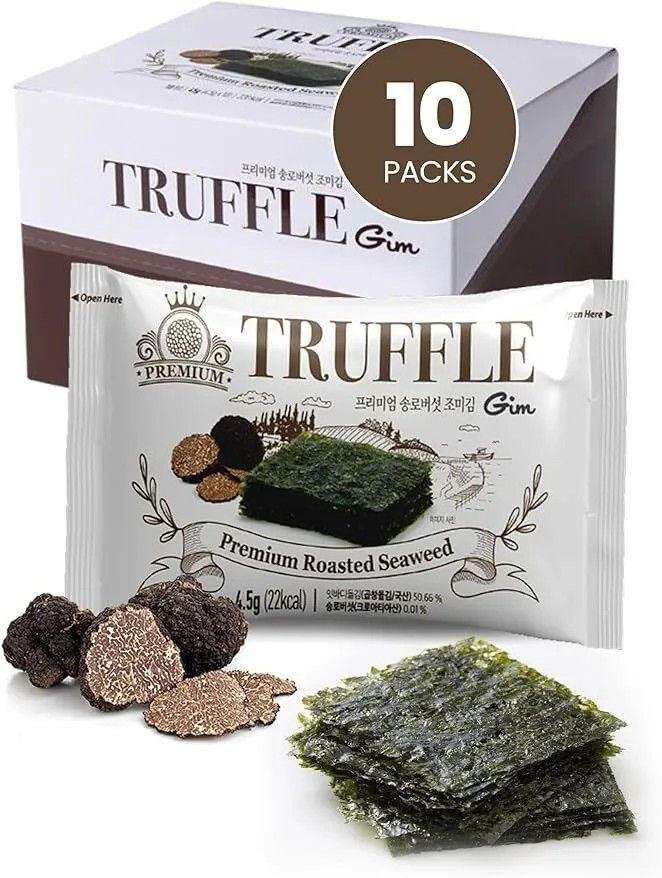 【現貨】韓國熱賣 TRUFFLE GIM｜頂級松露 x 酥脆海苔(4.5g x10包)
