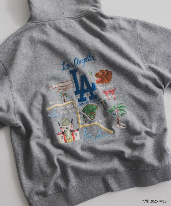 BEAMS JAPAN × テーラー東洋｜MLB 別注 ZIP UP HOODIE 連帽外套