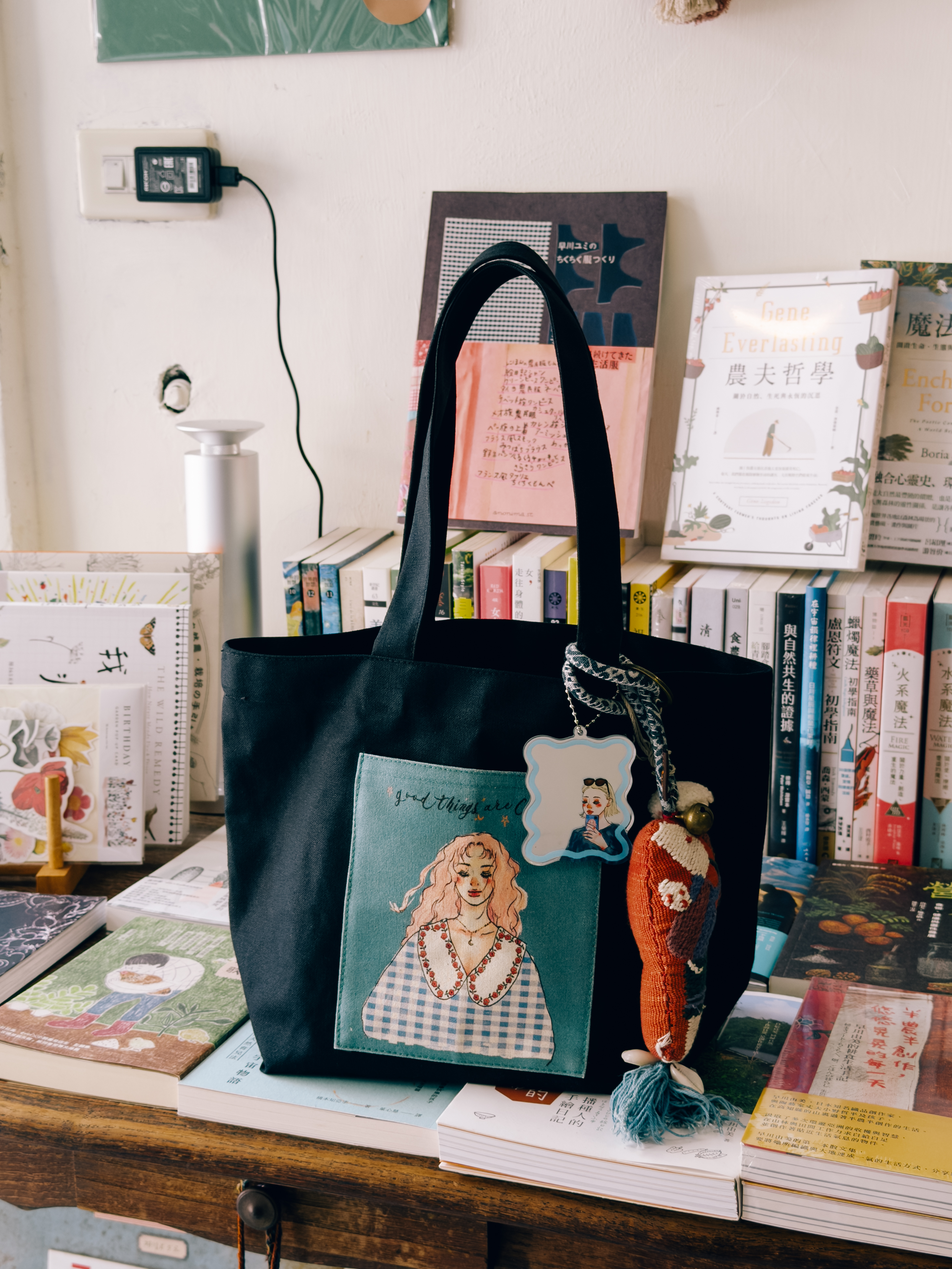 藍格子女孩 甜蜜生活便當袋 加大版｜甜蜜生活