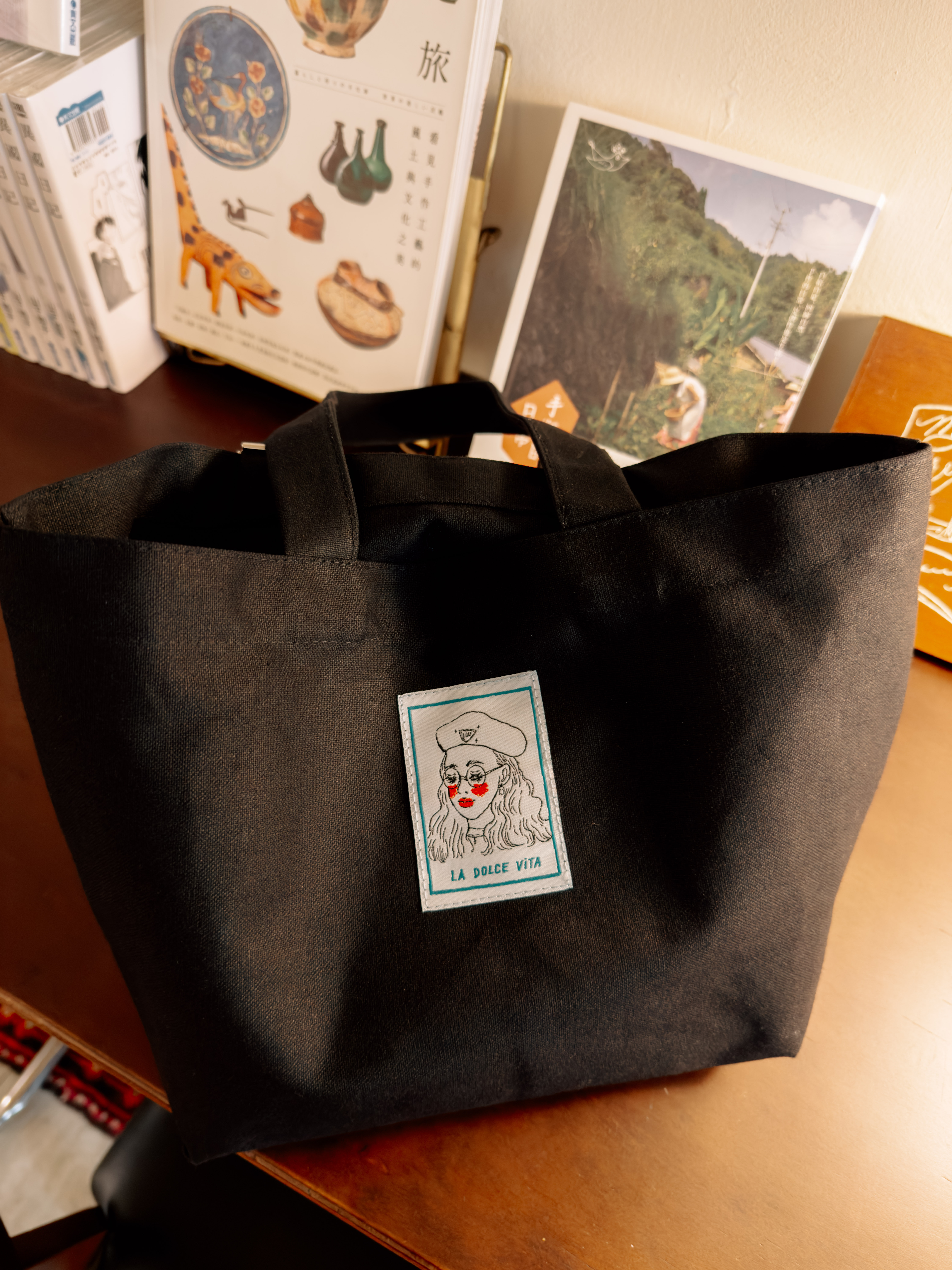 藍格子女孩 甜蜜生活便當袋 加大版｜甜蜜生活