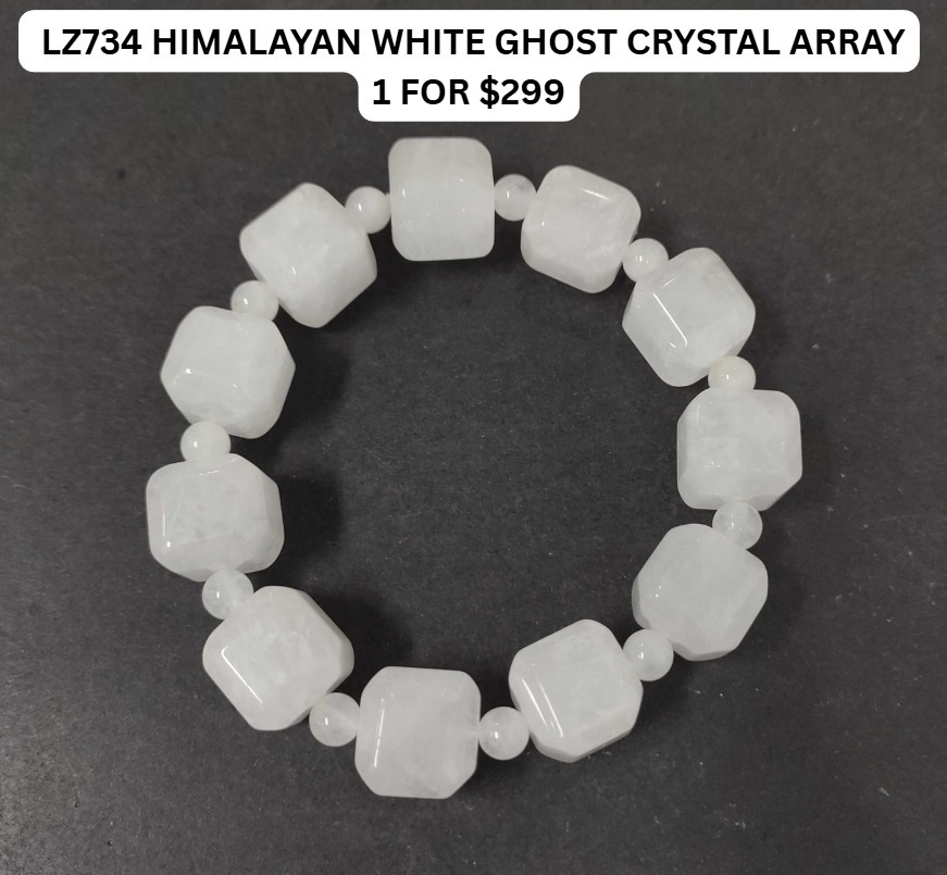 LZ734 HIMALAYAN WHITE GHOST CRYSTAL ARRAY