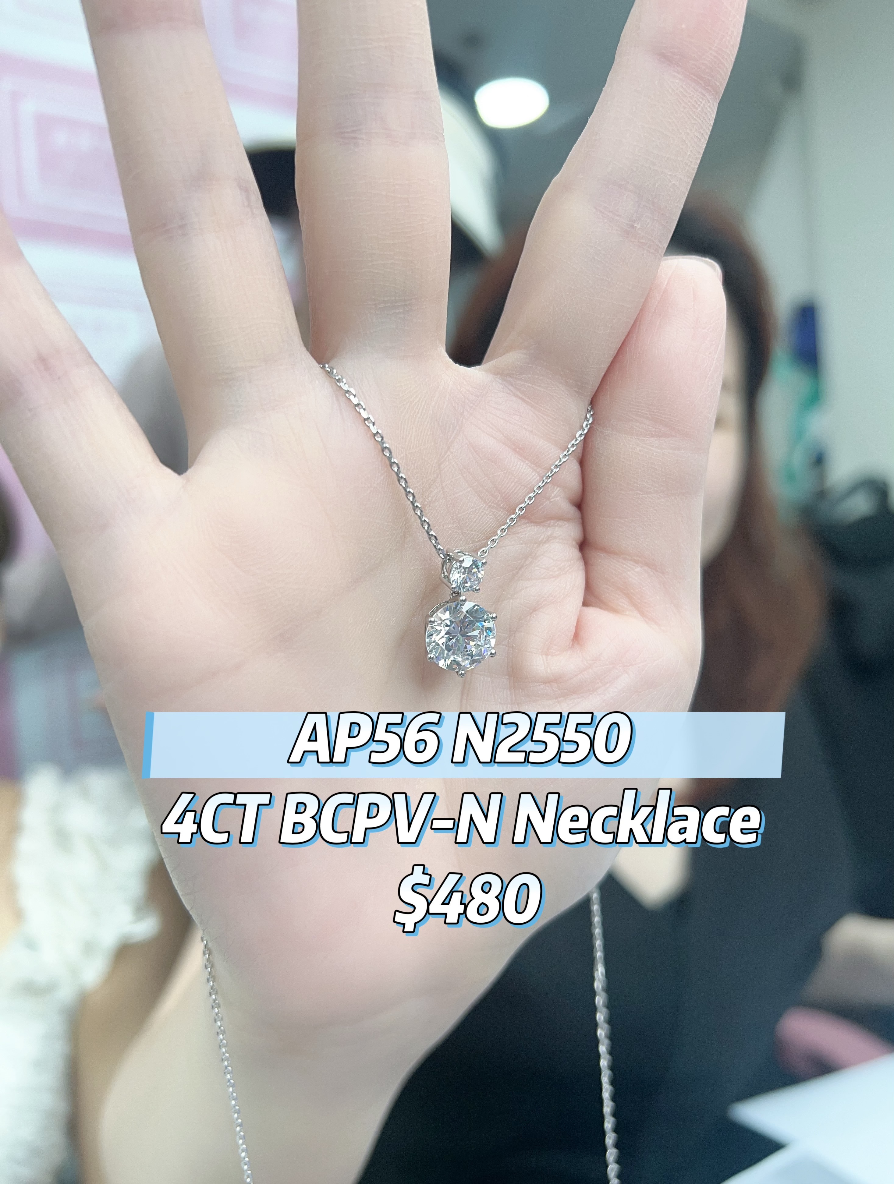 AP56 N2550 4CT BCPV-N Necklace $480