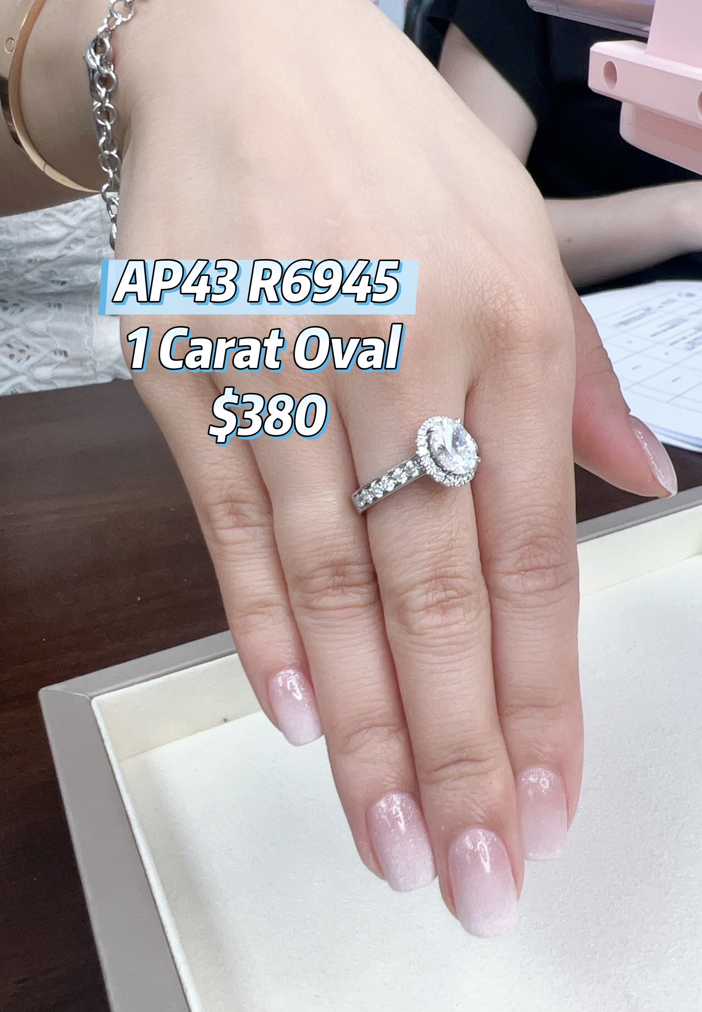 AP43 R6945    1 Carat Oval $380