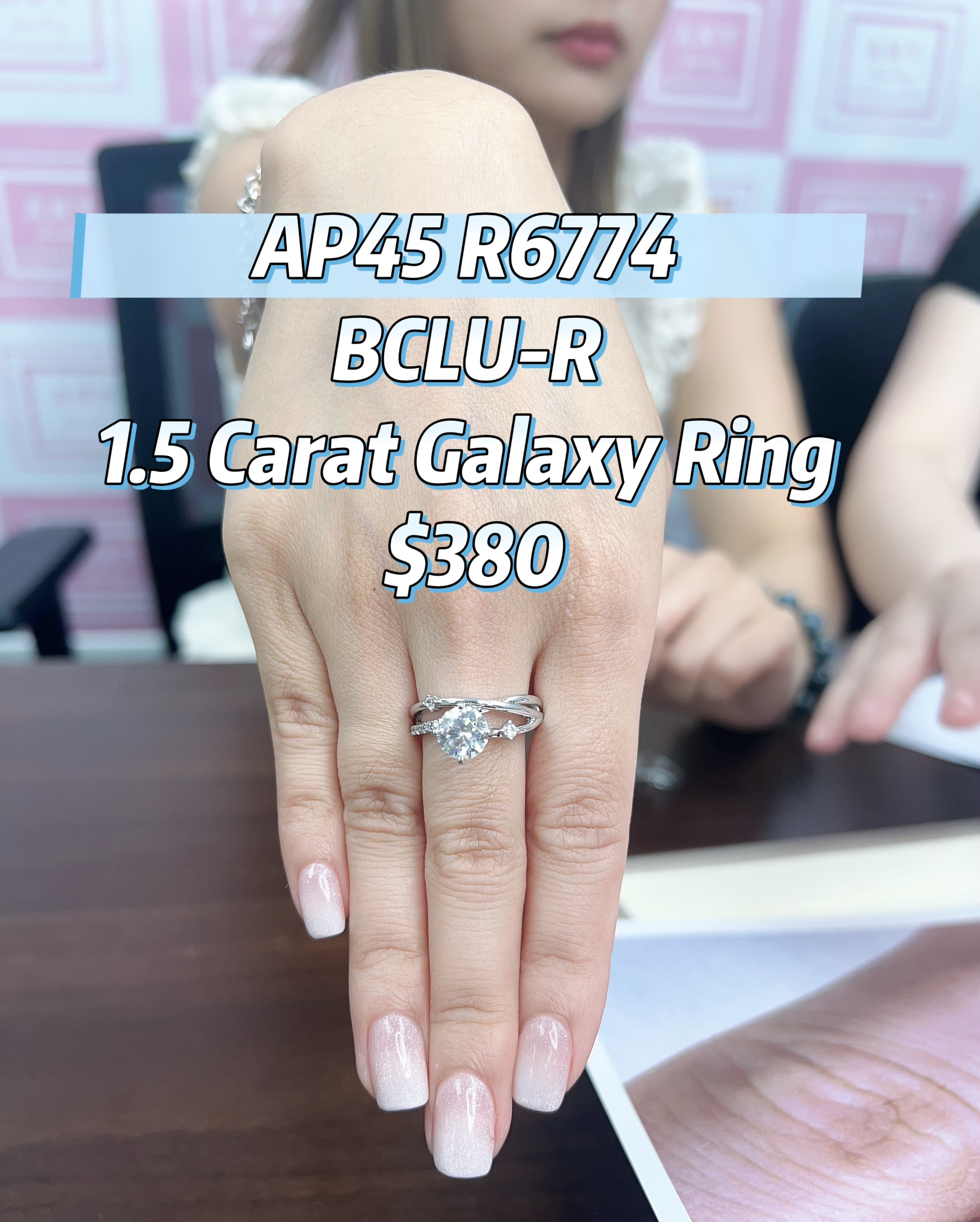 AP45 R6774 BCLU-R 1.5 Carat Galaxy Ring $380